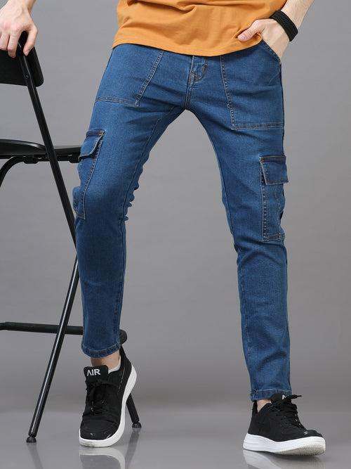 Authentic Stone Blue Cargo Jeans