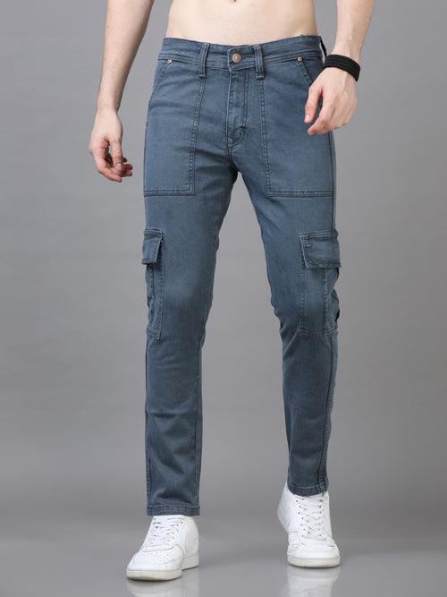 Authentic Pebble Grey Cargo Jeans