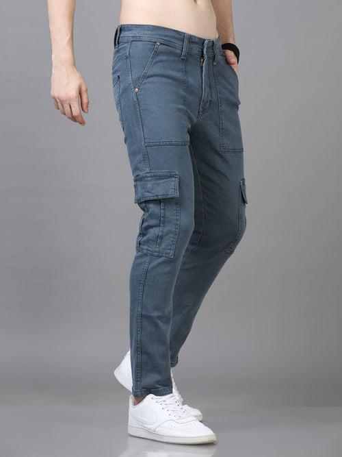 Authentic Pebble Grey Cargo Jeans