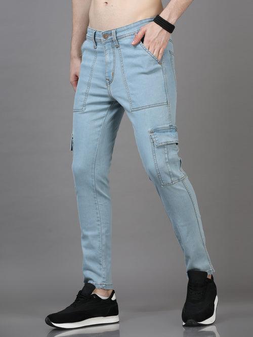 Authentic Ice Blue Cargo Jeans