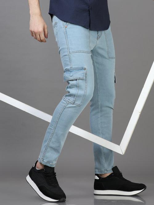 Authentic Ice Blue Cargo Jeans