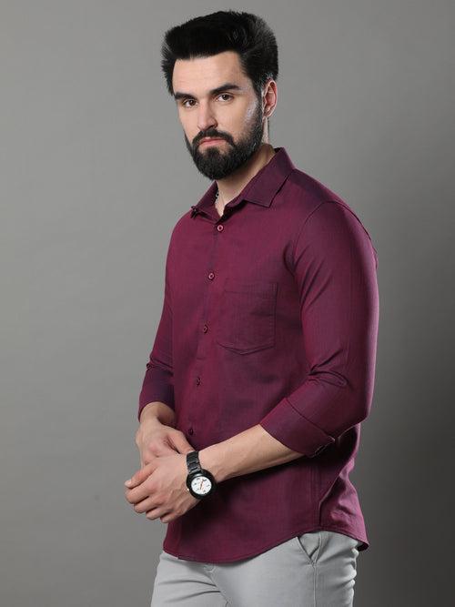 Tyrian Purple Solid Shirt