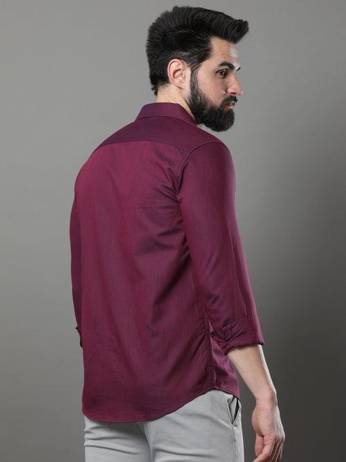 Tyrian Purple Solid Shirt