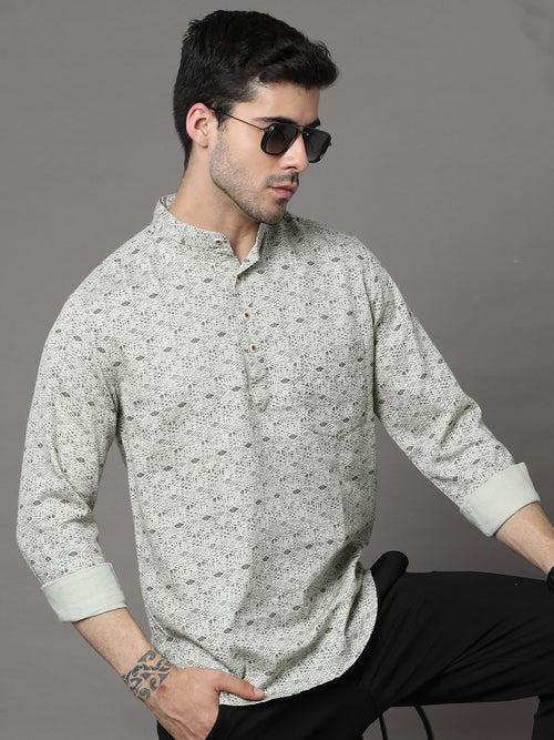 Pista Printed Kurta