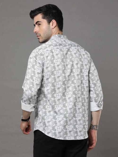 White Printed Kurta