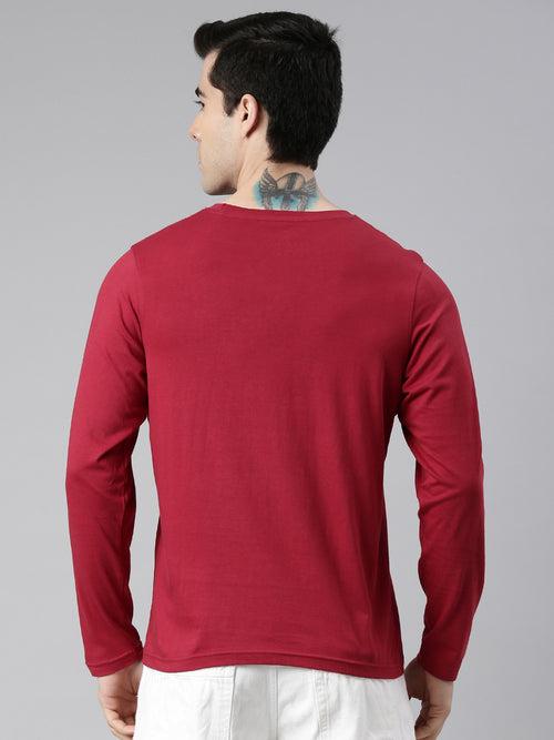 The Iron Never Lie Maroon Full Sleeves T-Shrit