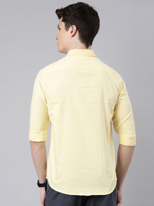 Minion Yellow Button Down Solid Shirt