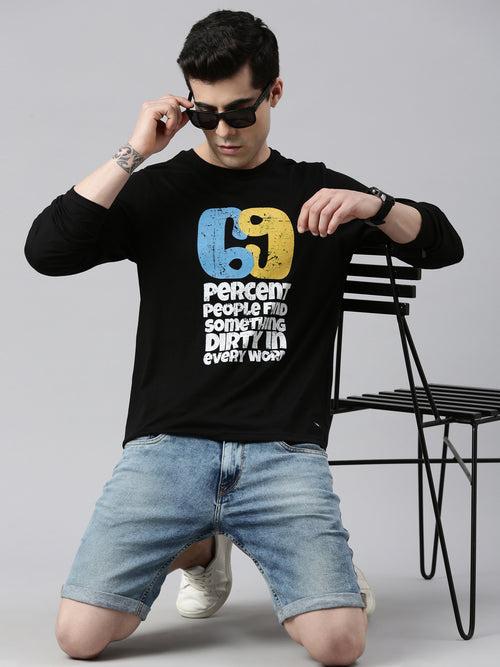 Naughty 69 Black Full Sleeves T-Shirt