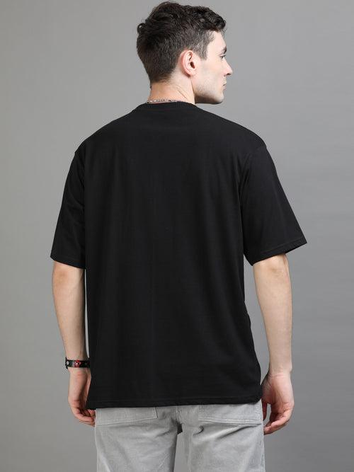 Black Oversize Solid T-Shirt