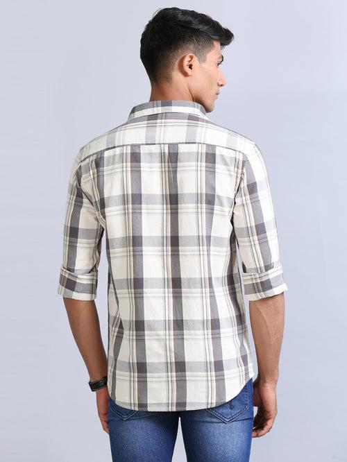 Wale Quadrey Grey Checks Shirt