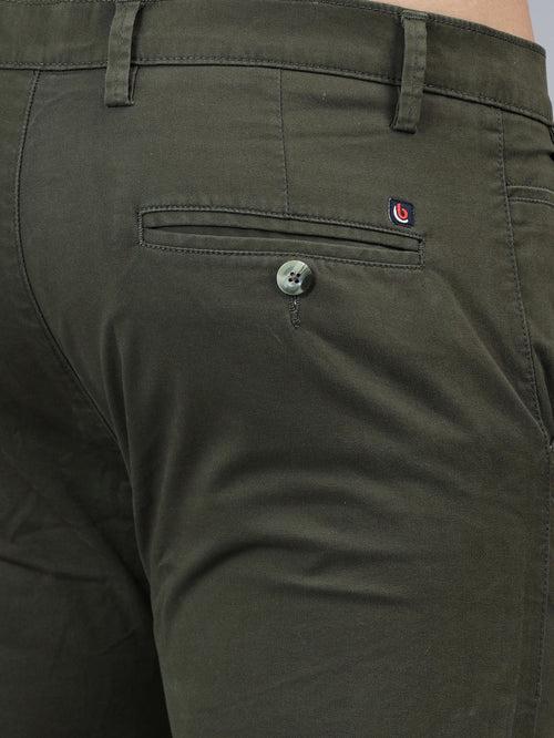 Fringe Pine Green Solid Chinos