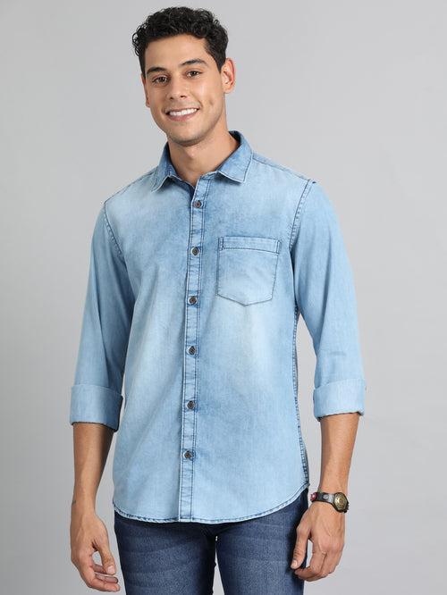 Slate Blue Denim Shirt