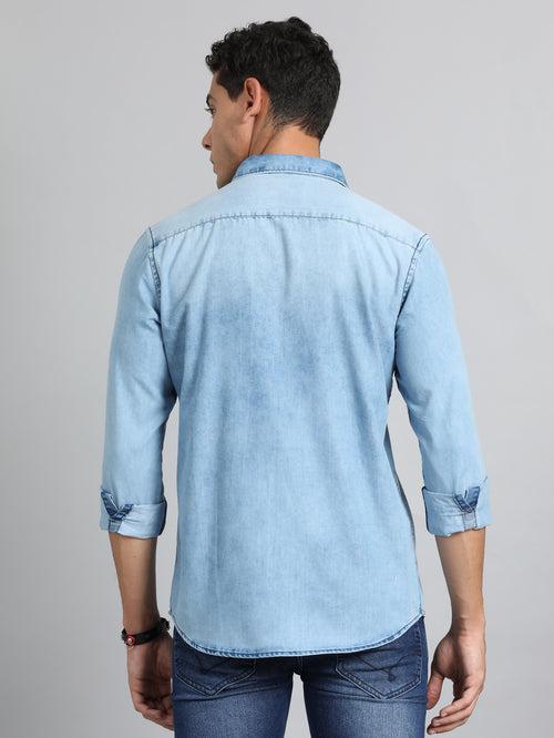 Slate Blue Denim Shirt