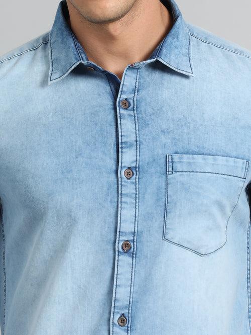 Slate Blue Denim Shirt