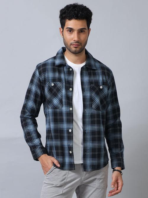 Black Checked Shacket