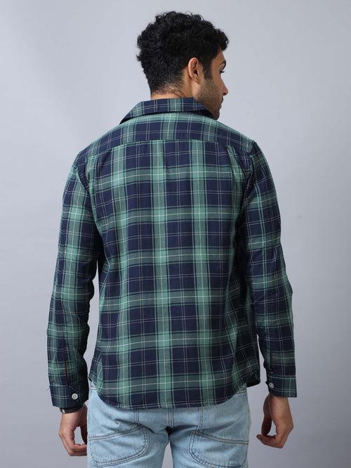 Green Checked Shacket