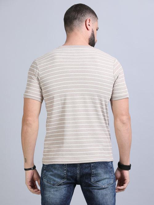 Wood Brown Strips T-Shirt