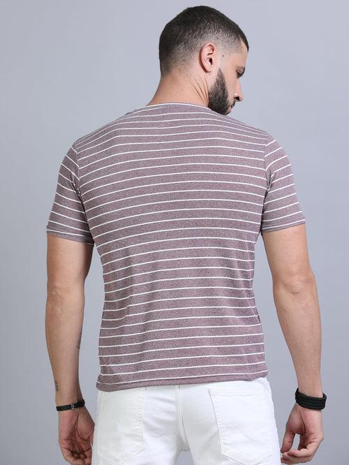 Deep Taupe Strips Shirt