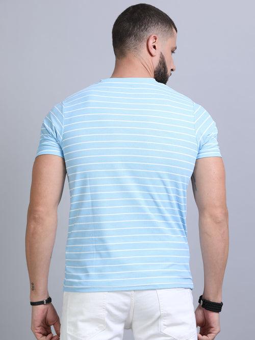 Light Blue Strips T-Shirt