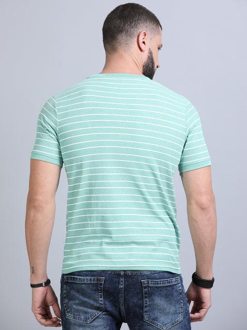Mint Green Strips T-Shirt