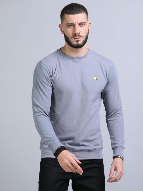 Acrylic Stardust Blue Solid Sweatshirt