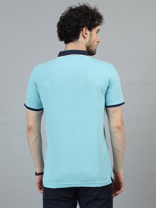 Hippie Blue V-Neck Polo T-Shirt