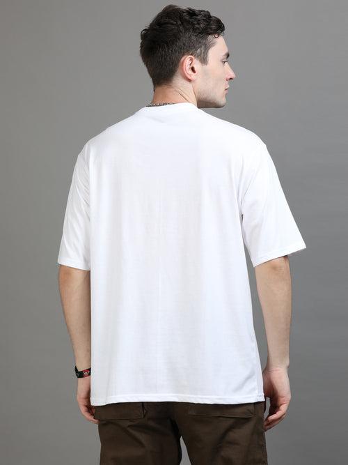 White Oversize Solid T-Shirt