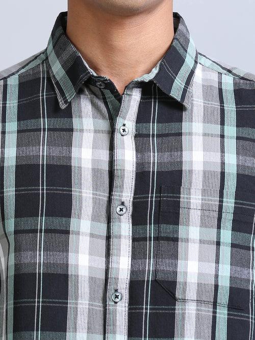 Wale Quadrey Black Checks Shirt