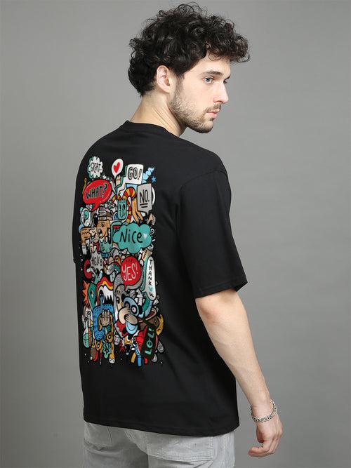 Doodle Art Oversize T-Shirt