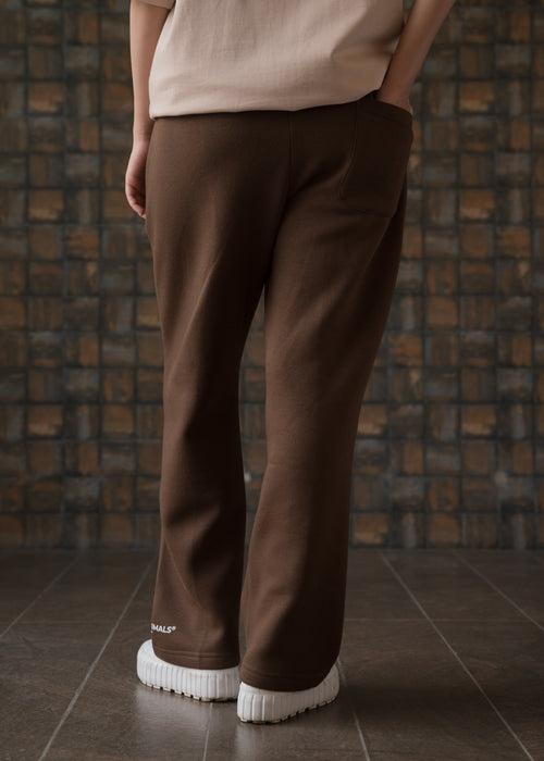 Mocha — Straight Fit Trousers