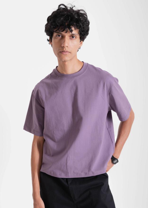 Lavender — Box Fit (Cropped) T-Shirt