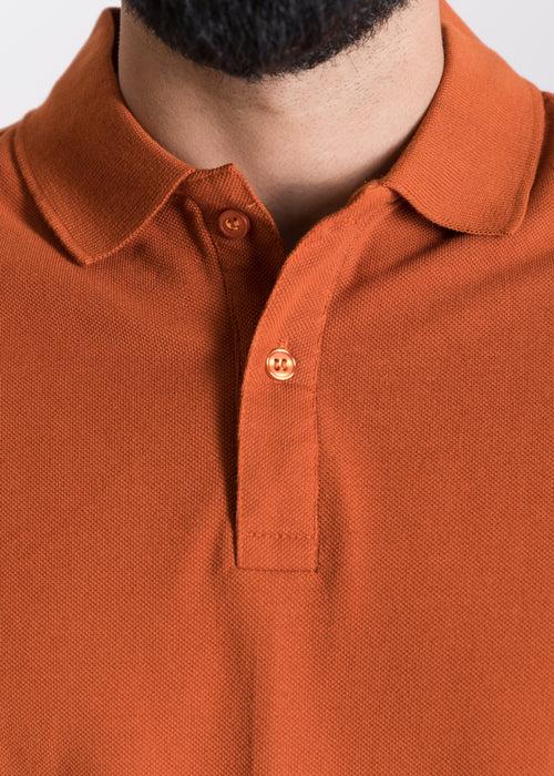 Tan — Cropped (Box Fit) Polo