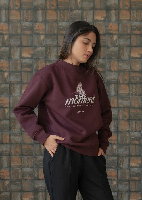 The Moment — High Neck Sweatshirt