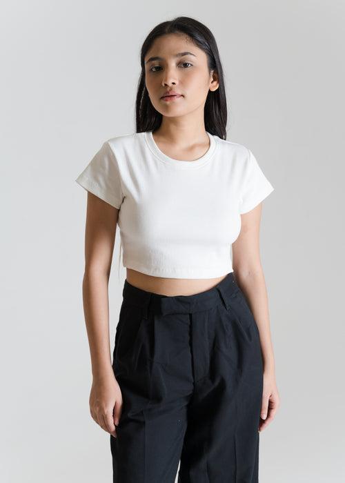 Off-White — Sculpt Crop Top