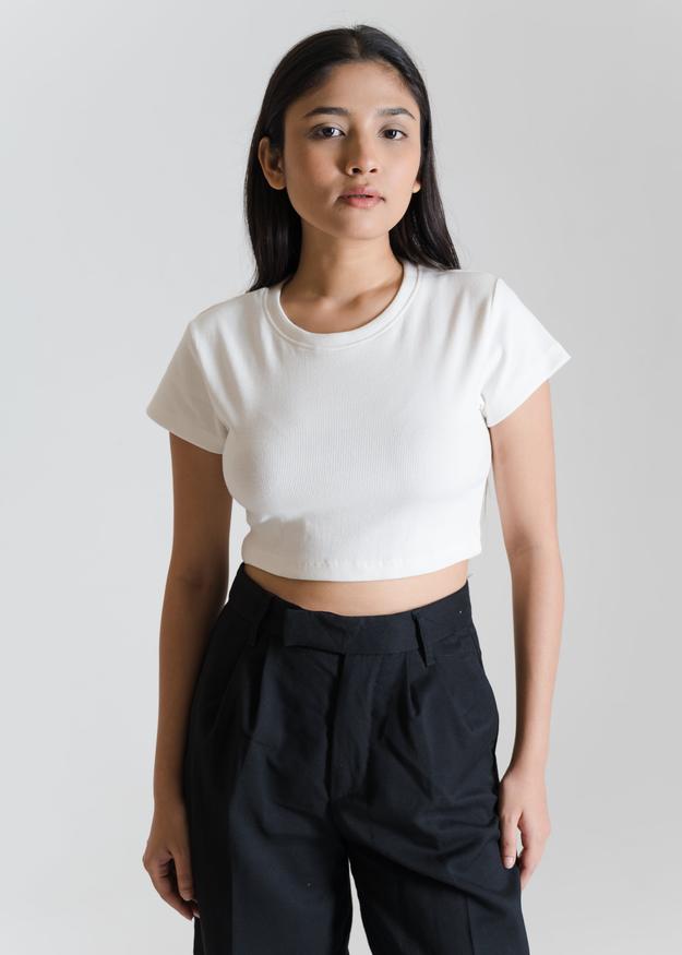 Off-White — Sculpt Crop Top