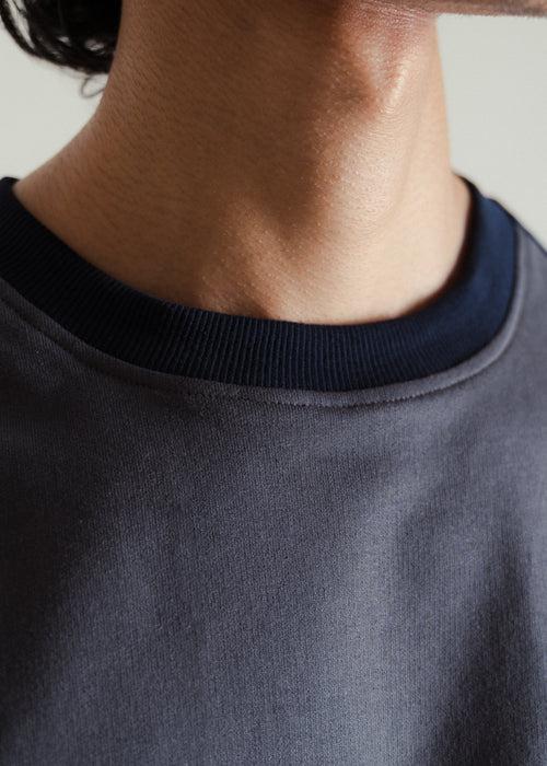 Dark Grey & Navy Blue — Relaxed Fit Raglan T-shirt