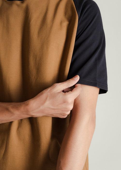 Black & Brown — Relaxed Fit Raglan T-shirt