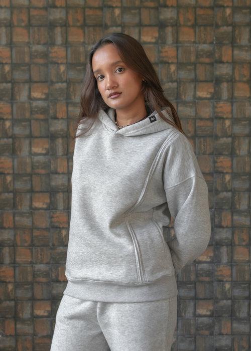 Cement Melange — Fleece Hoodie