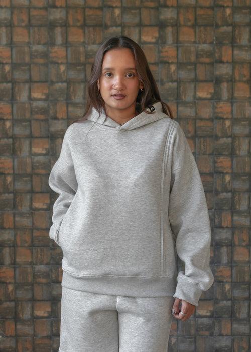 Cement Melange — Fleece Hoodie