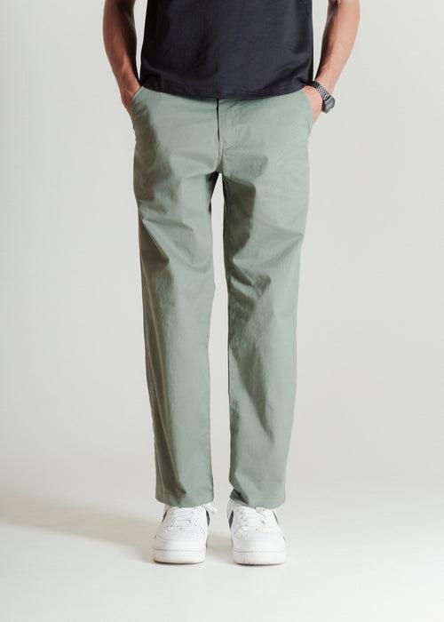 Muted Green — Relaxed Chinos