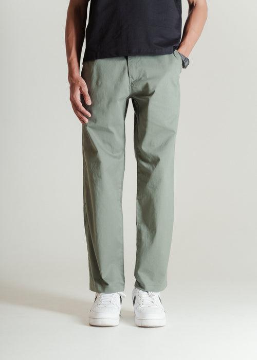 Muted Green — Relaxed Chinos