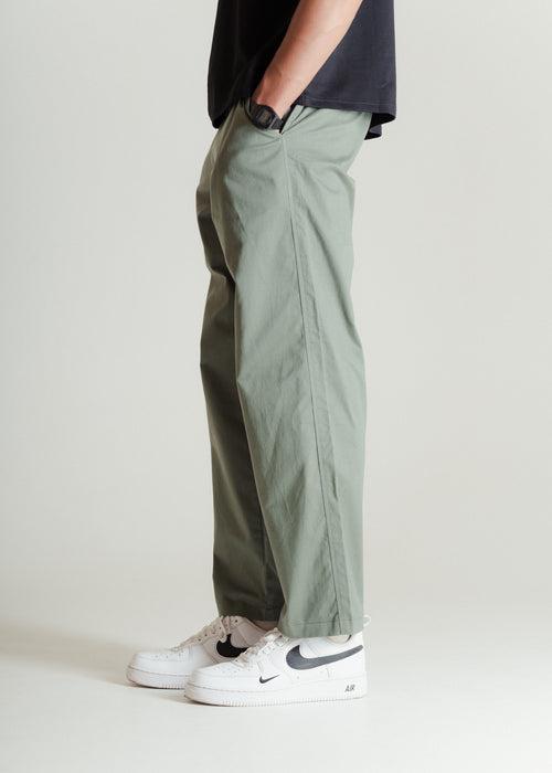 Muted Green — Relaxed Chinos