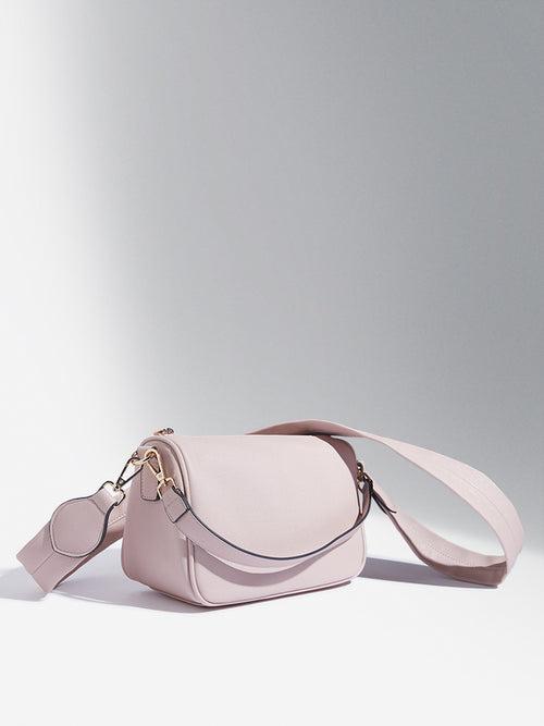 Westside Accessories Light Pink Elvis Crossbody Bag