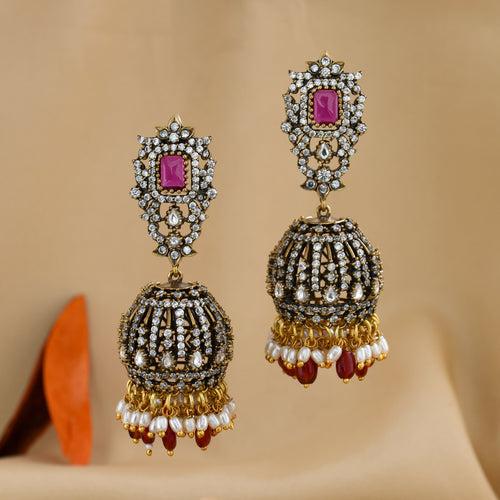 Victorian Polki Jhumka