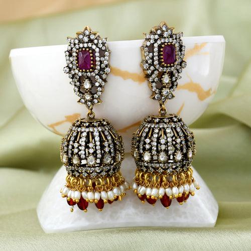 Victorian Polki Jhumka