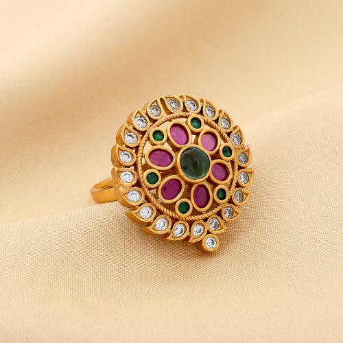 Flower Design Antique Ring