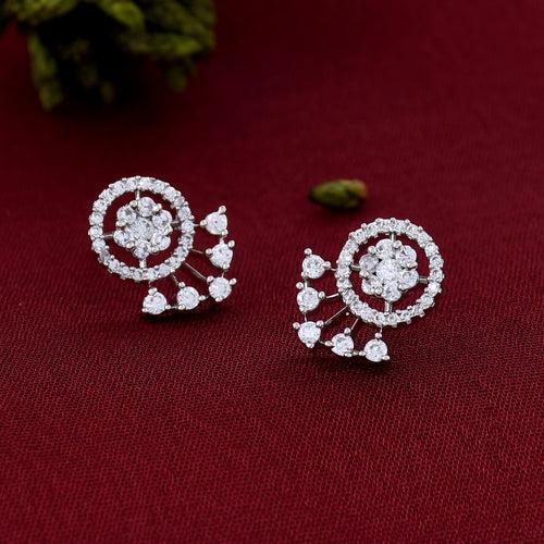 Sparkling Diamond Stud Earrings