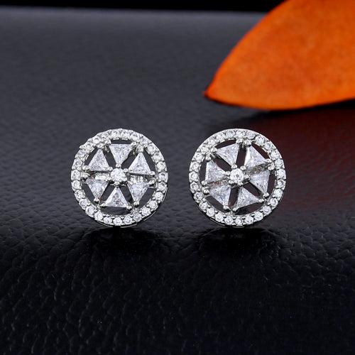 Delicate Flowers Diamond Studs