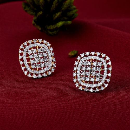 Aesthetic Geometric Diamond Studs