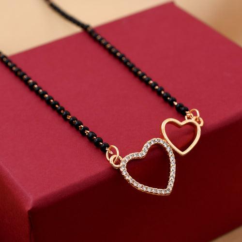 Heart Shape Diamond Mangalsutra